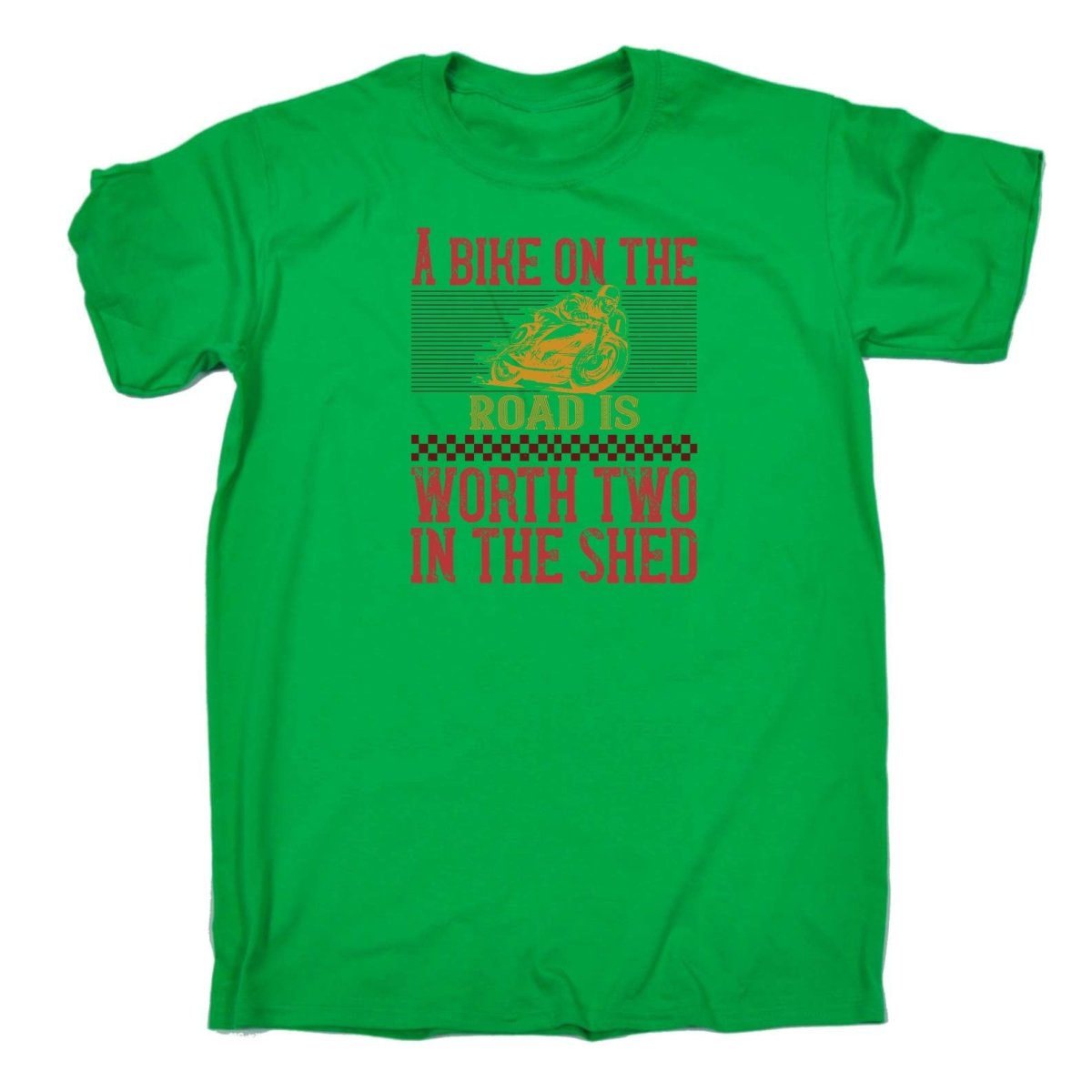 A Bike On The Worth Two In The Shed Motorbike - Mens Funny T-Shirt Tshirts Tee Shirt - 123t Australia | Funny T-Shirts Mugs Novelty Gifts