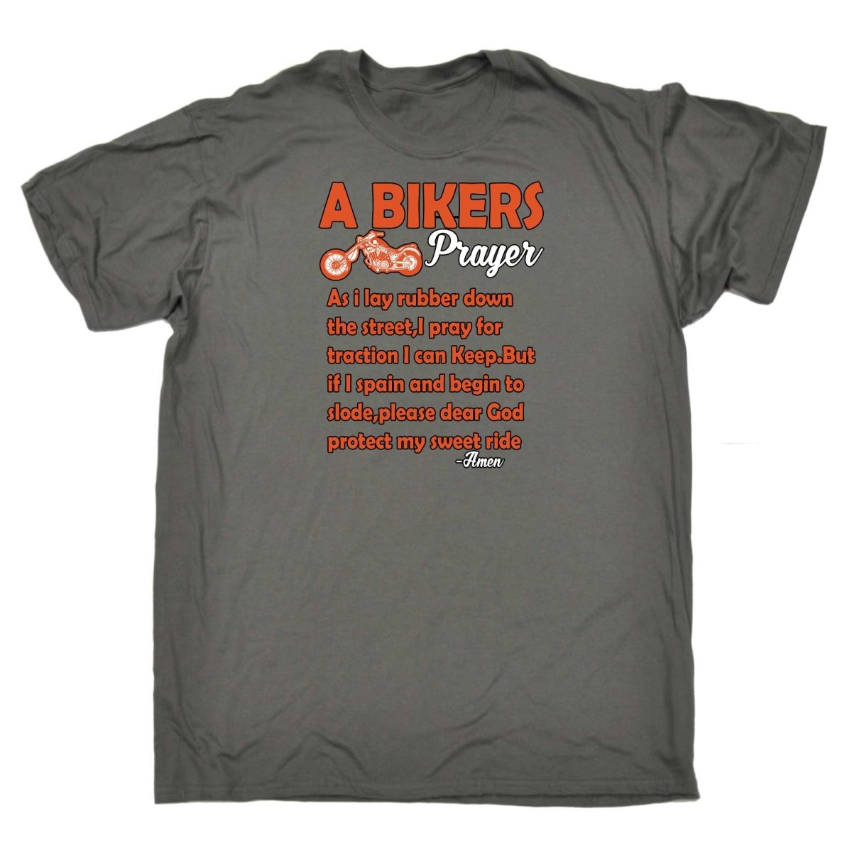 A Bikers Prayer Motorbike Motorcycle - Mens Funny T-Shirt Tshirts Tee Shirt - 123t Australia | Funny T-Shirts Mugs Novelty Gifts
