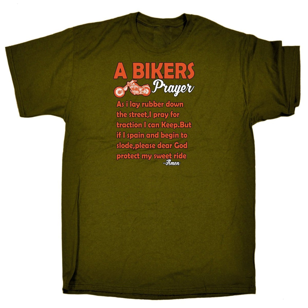 A Bikers Prayer Motorbike Motorcycle - Mens Funny T-Shirt Tshirts Tee Shirt - 123t Australia | Funny T-Shirts Mugs Novelty Gifts