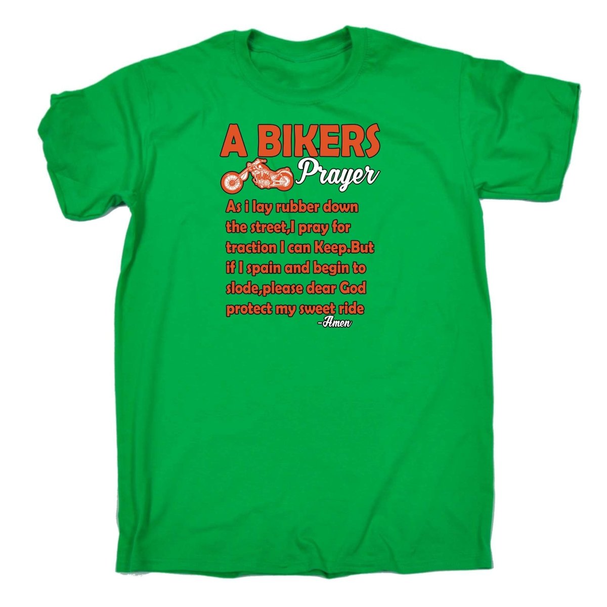 A Bikers Prayer Motorbike Motorcycle - Mens Funny T-Shirt Tshirts Tee Shirt - 123t Australia | Funny T-Shirts Mugs Novelty Gifts