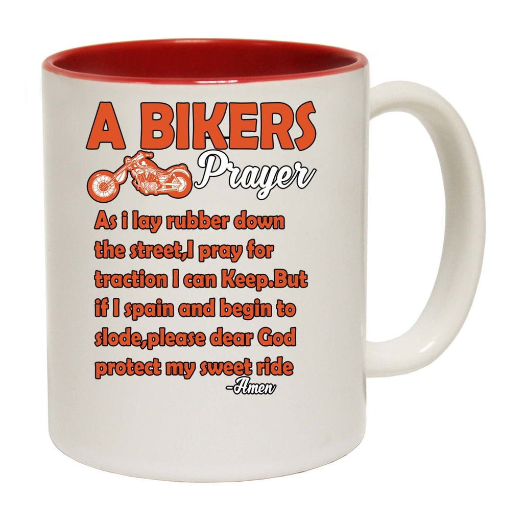 A Bikers Prayer Motorbike Motorcycle Mug Cup - 123t Australia | Funny T-Shirts Mugs Novelty Gifts