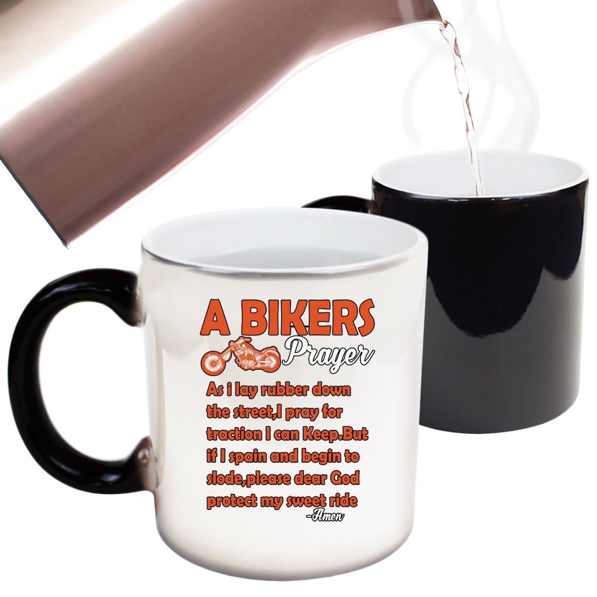 A Bikers Prayer Motorbike Motorcycle Mug Cup - 123t Australia | Funny T-Shirts Mugs Novelty Gifts