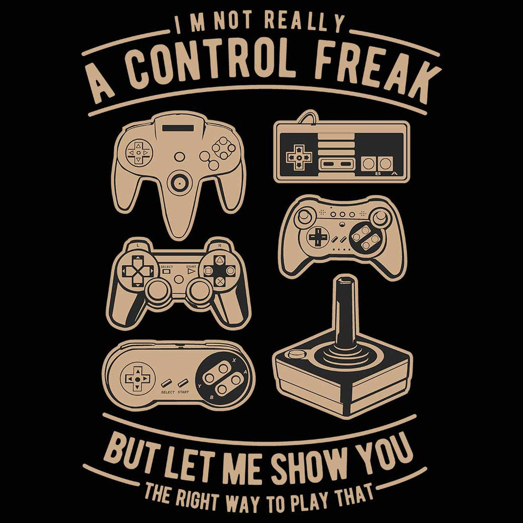 A Control Freak Gaming Gamer - Mens Funny T-Shirt Tshirts - 123t Australia | Funny T-Shirts Mugs Novelty Gifts
