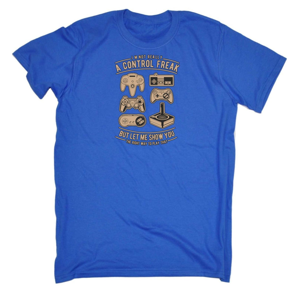 A Control Freak Gaming Gamer - Mens Funny T-Shirt Tshirts - 123t Australia | Funny T-Shirts Mugs Novelty Gifts