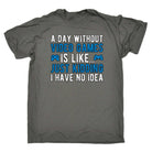 A Day Without Video Games Is Like Just Kidding Gamer - Mens Funny T-Shirt Tshirts - 123t Australia | Funny T-Shirts Mugs Novelty Gifts