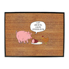 A Days Work Life Time Commitment - Funny Novelty Doormat Man Cave Floor mat - 123t Australia | Funny T-Shirts Mugs Novelty Gifts