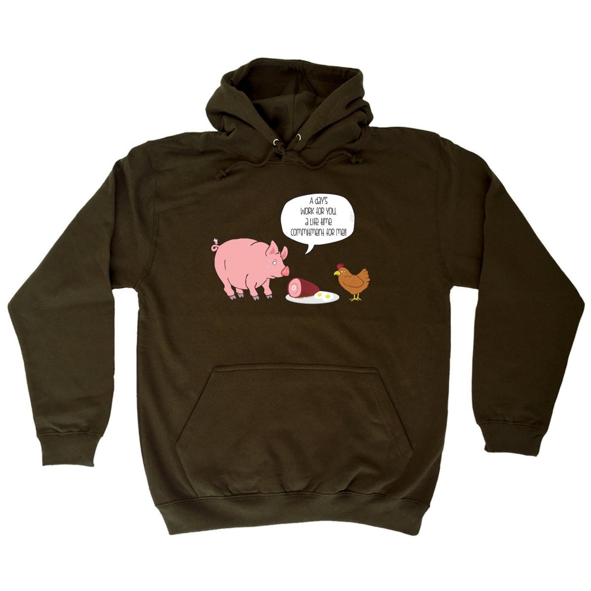 A Days Work Life Time Commitment - Funny Novelty Hoodies Hoodie - 123t Australia | Funny T-Shirts Mugs Novelty Gifts