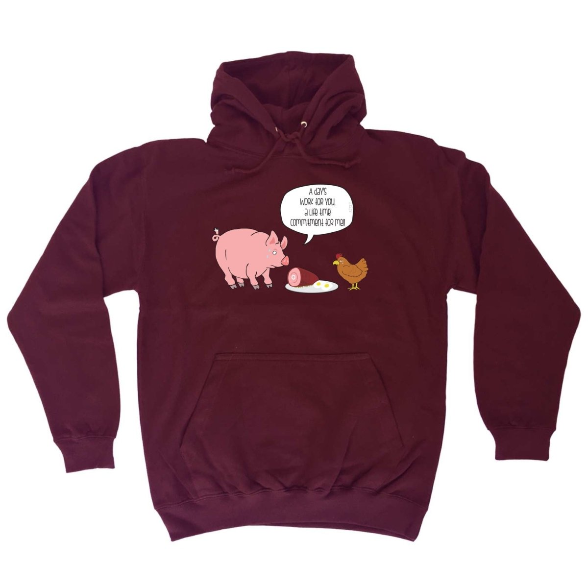 A Days Work Life Time Commitment - Funny Novelty Hoodies Hoodie - 123t Australia | Funny T-Shirts Mugs Novelty Gifts