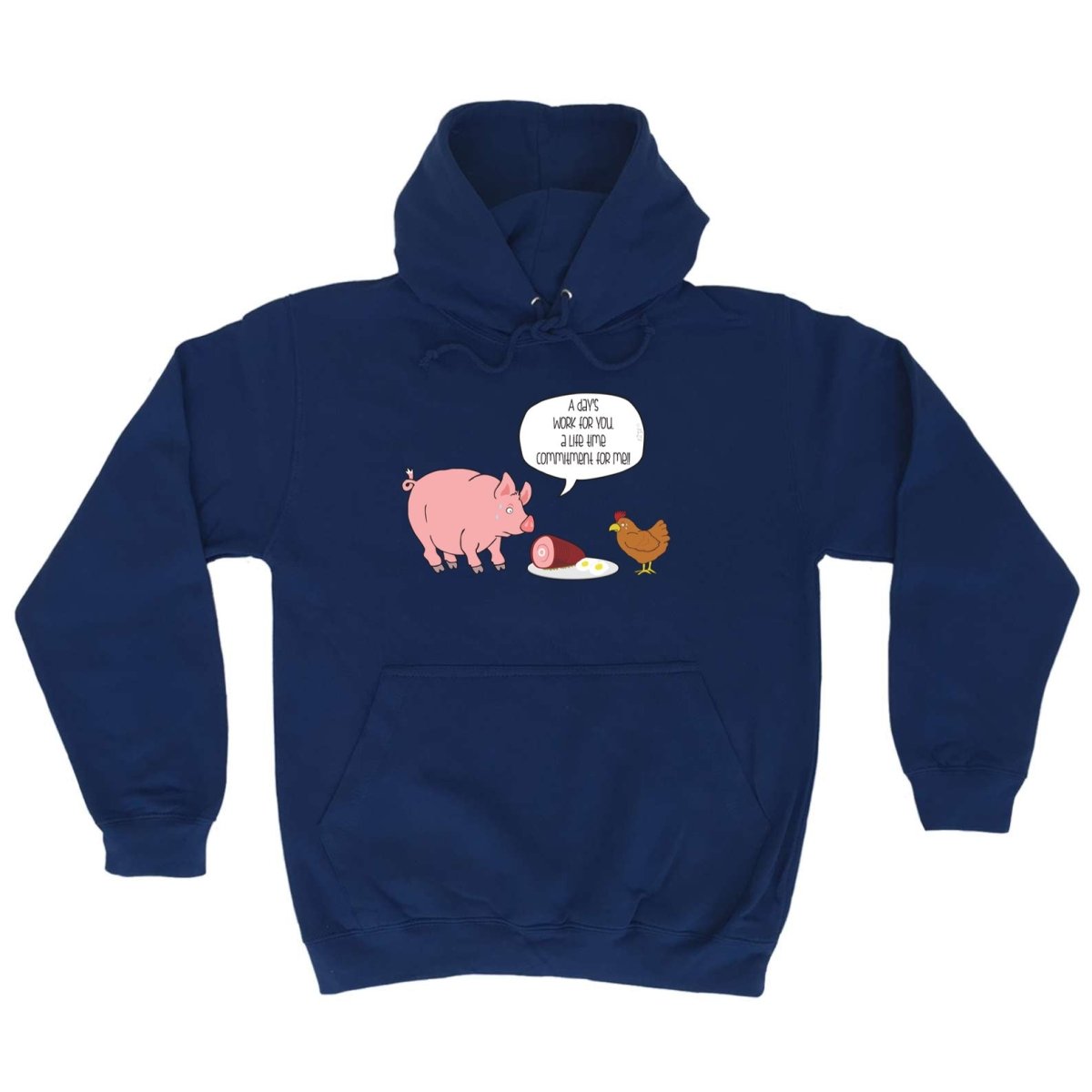 A Days Work Life Time Commitment - Funny Novelty Hoodies Hoodie - 123t Australia | Funny T-Shirts Mugs Novelty Gifts