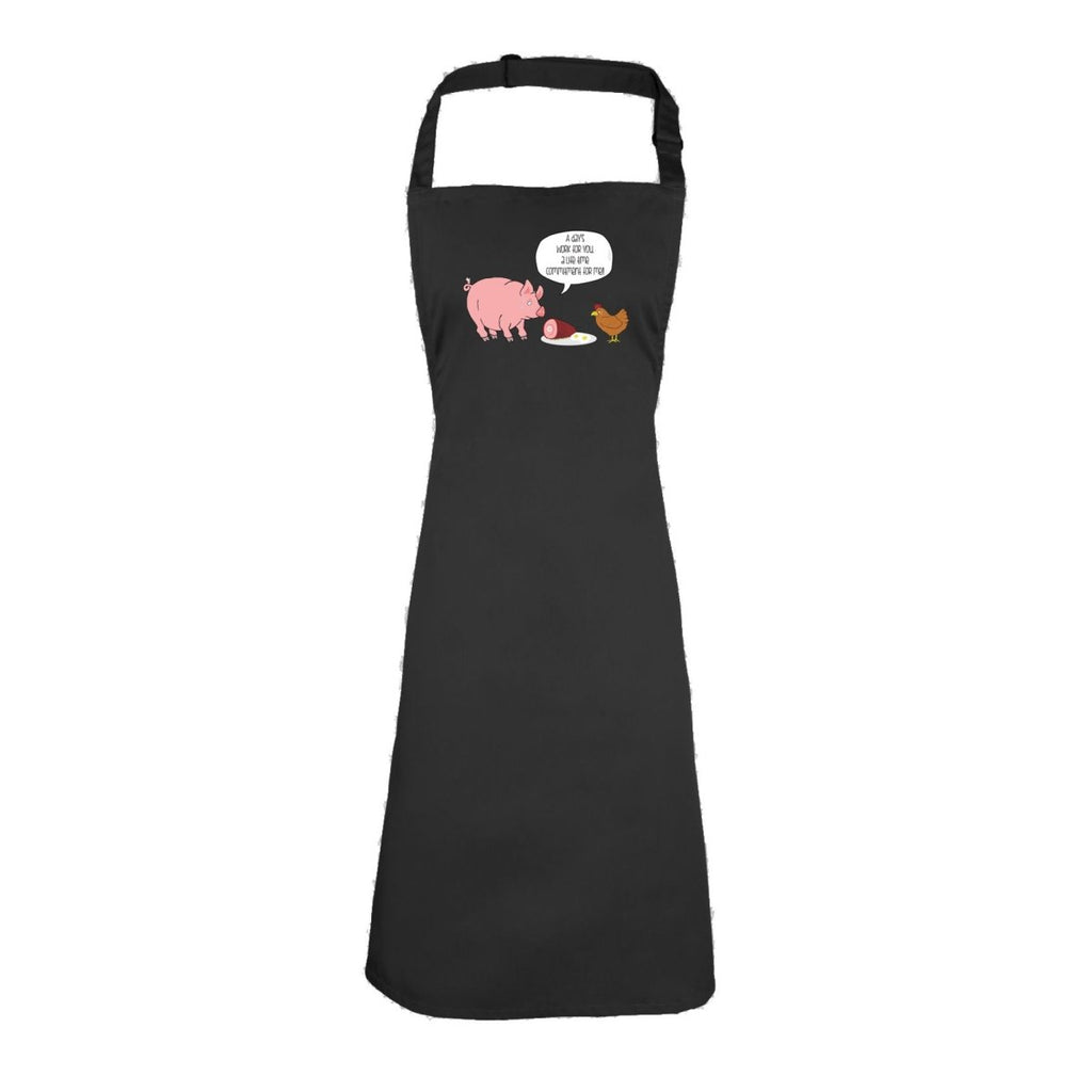 A Days Work Life Time Commitment - Funny Novelty Kitchen Adult Apron - 123t Australia | Funny T-Shirts Mugs Novelty Gifts
