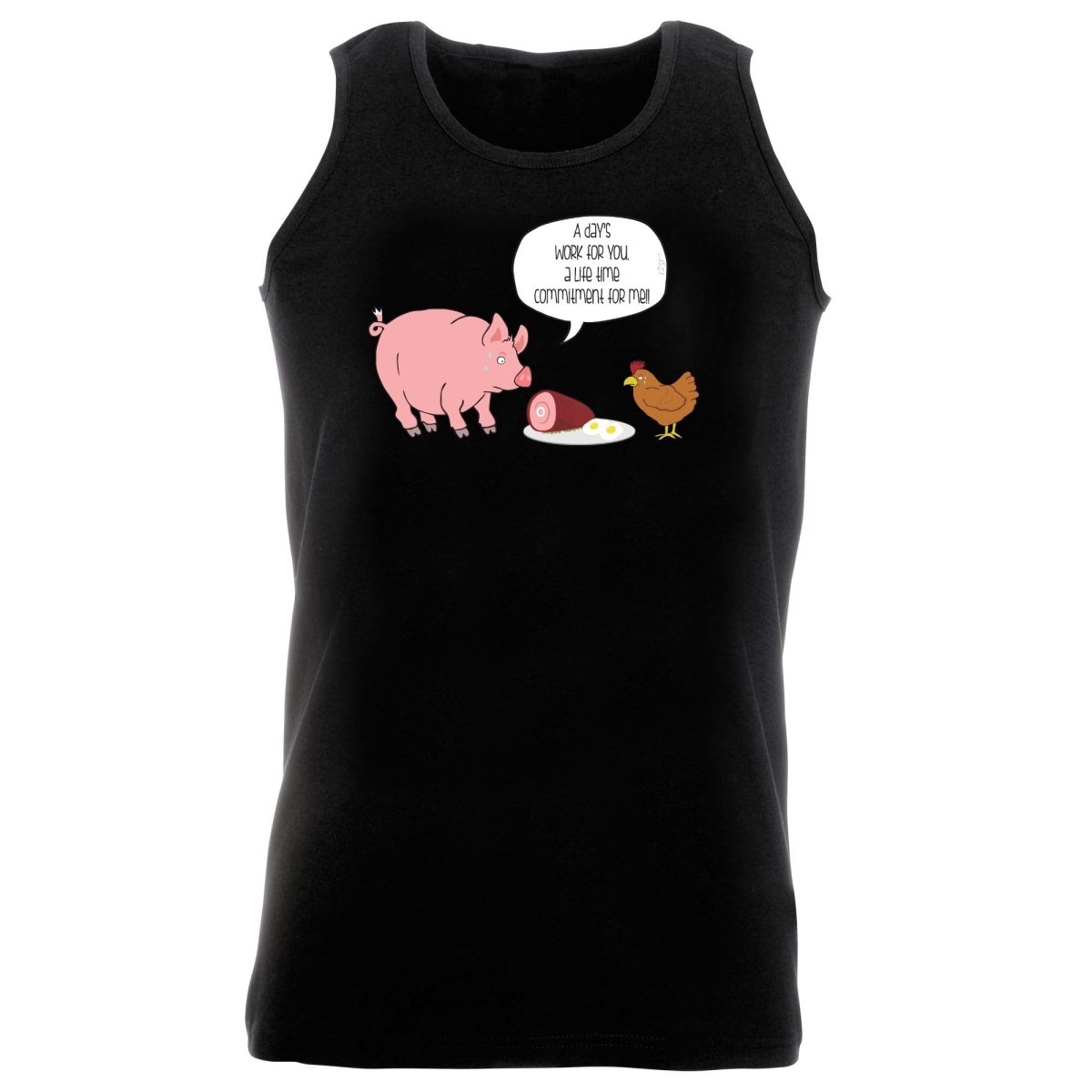 A Days Work Life Time Commitment - Funny Novelty Vest Singlet Unisex Tank Top - 123t Australia | Funny T-Shirts Mugs Novelty Gifts