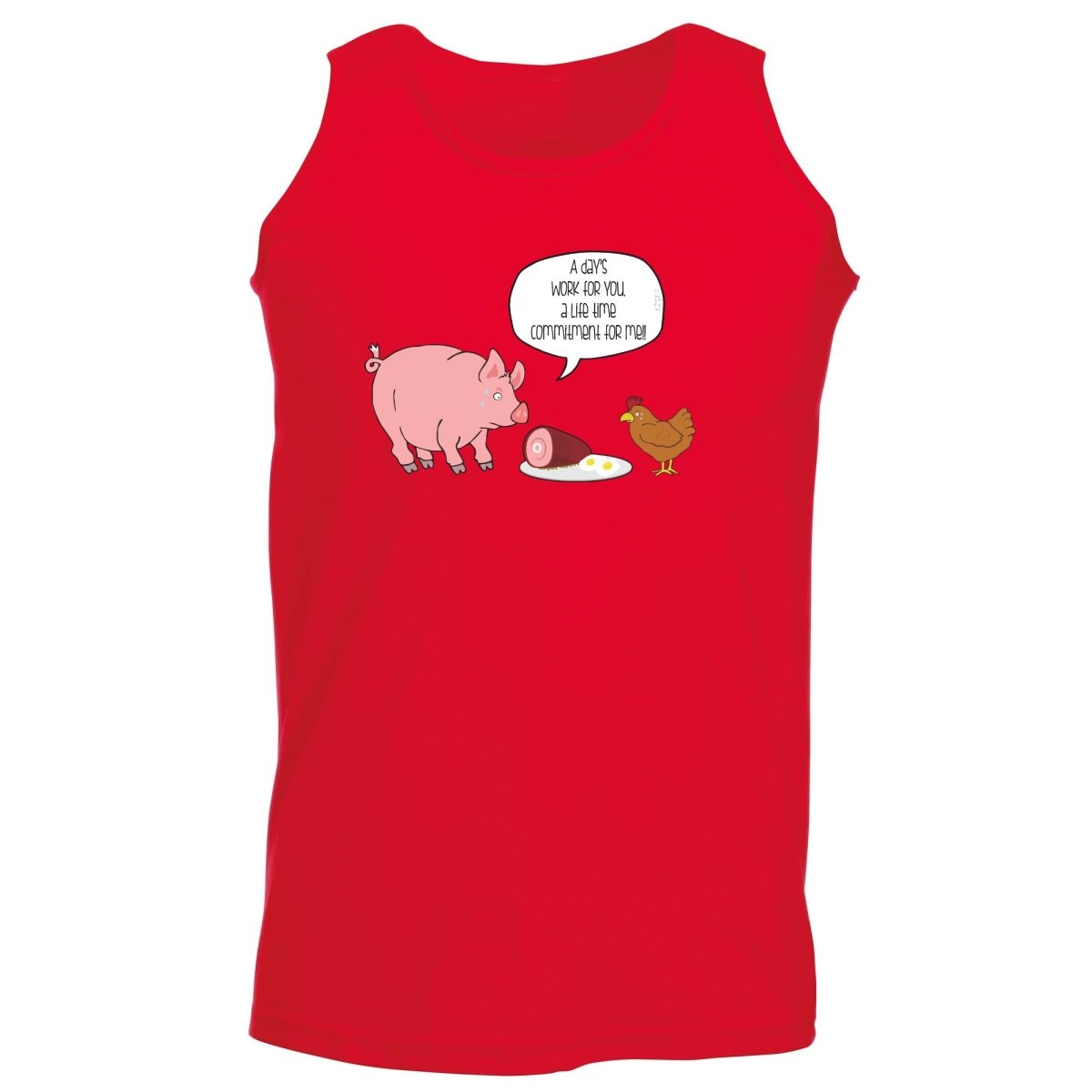 A Days Work Life Time Commitment - Funny Novelty Vest Singlet Unisex Tank Top - 123t Australia | Funny T-Shirts Mugs Novelty Gifts