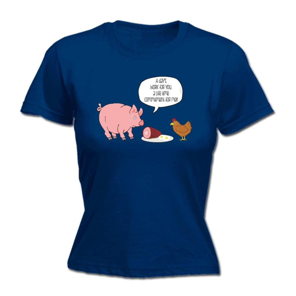 A Days Work Life Time Commitment - Funny Novelty Womens T-Shirt T Shirt Tshirt - 123t Australia | Funny T-Shirts Mugs Novelty Gifts