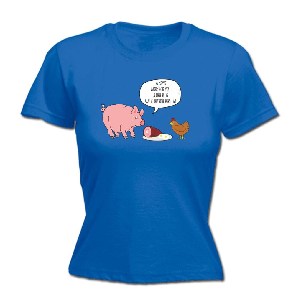 A Days Work Life Time Commitment - Funny Novelty Womens T-Shirt T Shirt Tshirt - 123t Australia | Funny T-Shirts Mugs Novelty Gifts