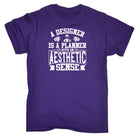 A Designer Is A Planner With An Aesthetic - Mens Funny T-Shirt Tshirts - 123t Australia | Funny T-Shirts Mugs Novelty Gifts