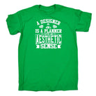 A Designer Is A Planner With An Aesthetic - Mens Funny T-Shirt Tshirts - 123t Australia | Funny T-Shirts Mugs Novelty Gifts