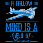 A Fallow Mind Is A Field Of Discontent Aviation Plane - Mens Funny T-Shirt Tshirts - 123t Australia | Funny T-Shirts Mugs Novelty Gifts