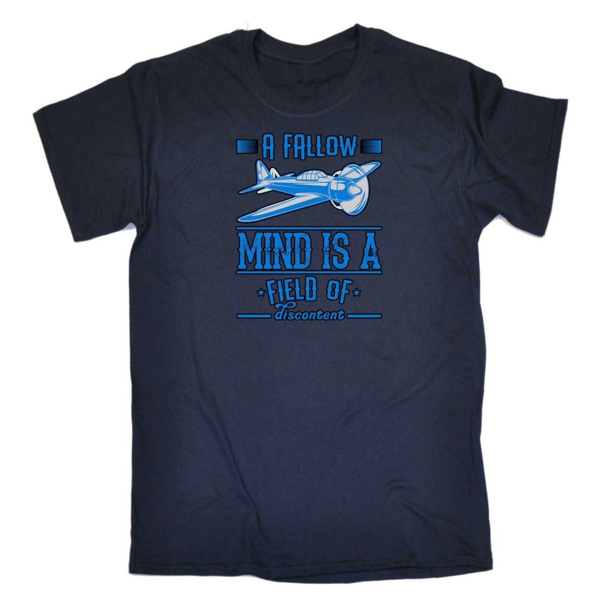 A Fallow Mind Is A Field Of Discontent Aviation Plane - Mens Funny T-Shirt Tshirts - 123t Australia | Funny T-Shirts Mugs Novelty Gifts