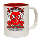 A Good Firefighter Knows How An Educated Firefighter Knows Why Mug Cup - 123t Australia | Funny T-Shirts Mugs Novelty Gifts