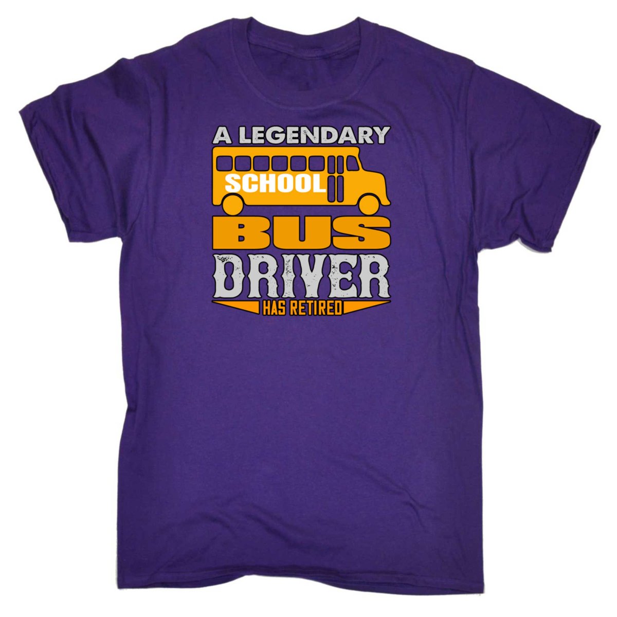 A Legendary School Bus Driver Has Retired - Mens Funny T-Shirt Tshirts - 123t Australia | Funny T-Shirts Mugs Novelty Gifts