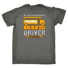 A Legendary School Bus Driver Has Retired - Mens Funny T-Shirt Tshirts - 123t Australia | Funny T-Shirts Mugs Novelty Gifts