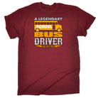 A Legendary School Bus Driver Has Retired - Mens Funny T-Shirt Tshirts - 123t Australia | Funny T-Shirts Mugs Novelty Gifts