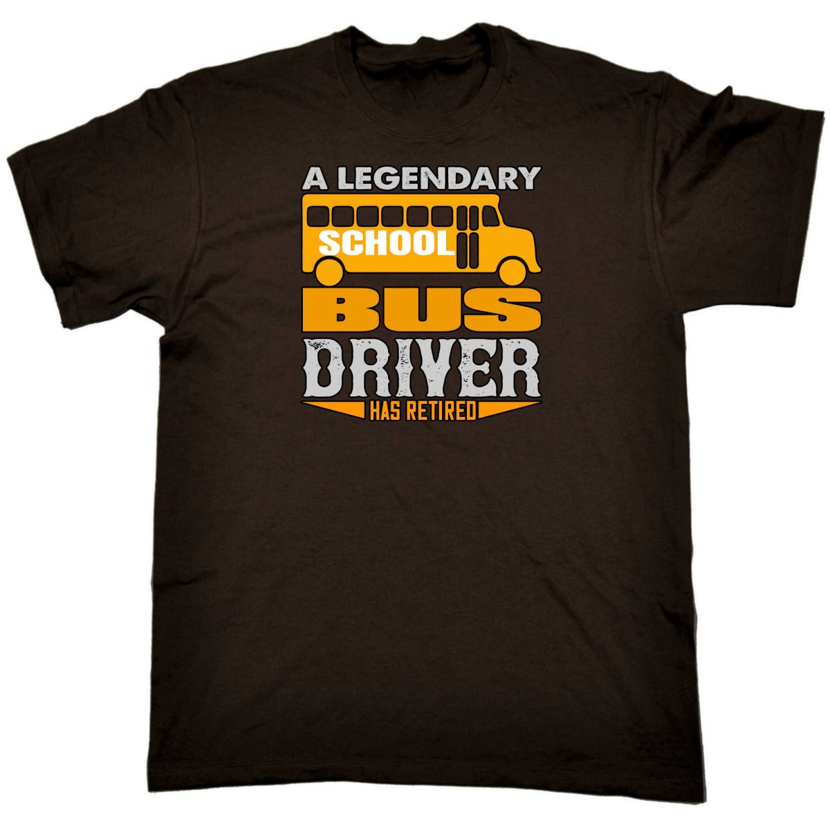 A Legendary School Bus Driver Has Retired - Mens Funny T-Shirt Tshirts - 123t Australia | Funny T-Shirts Mugs Novelty Gifts