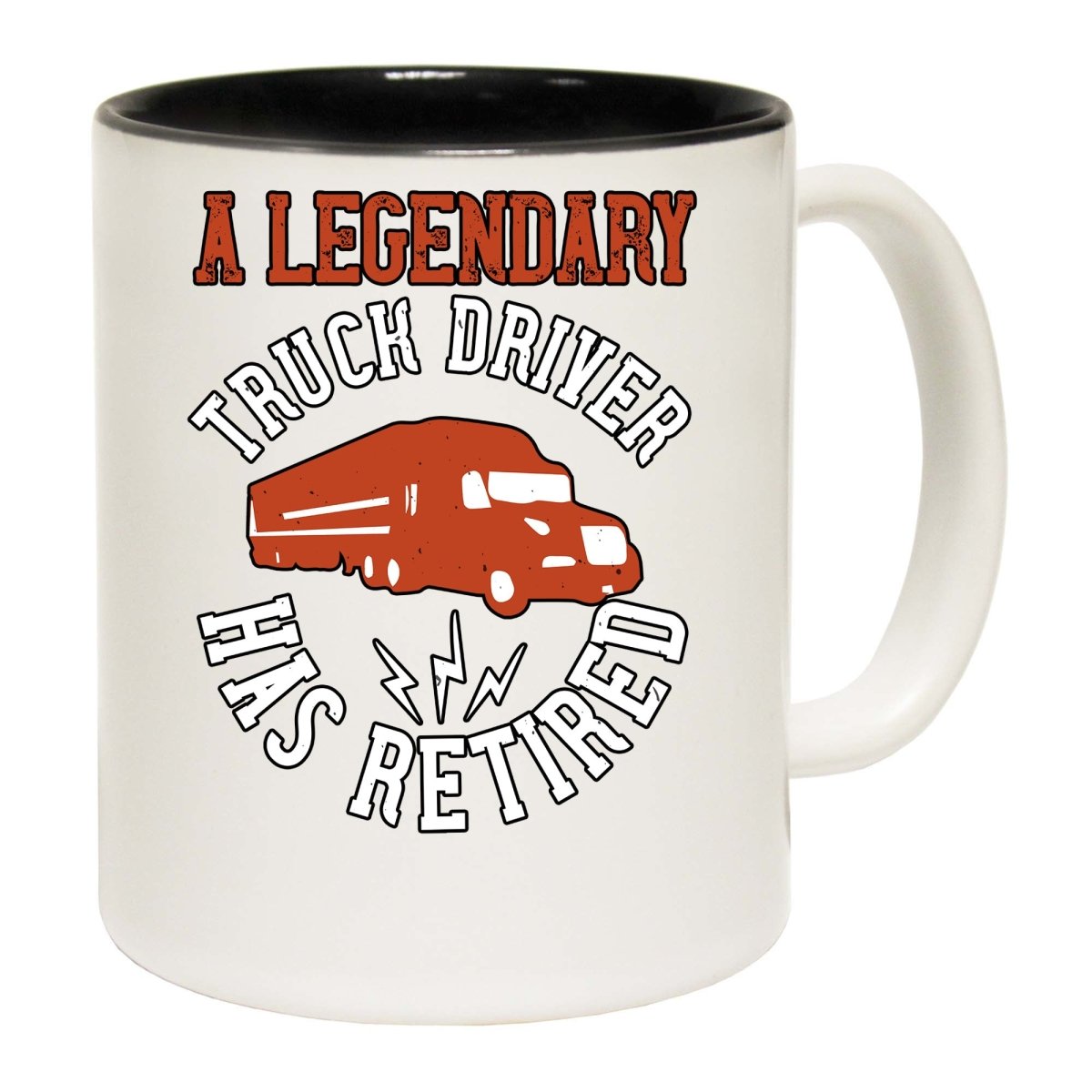A Legendary Truck Driver Has Retired Mug Cup - 123t Australia | Funny T-Shirts Mugs Novelty Gifts