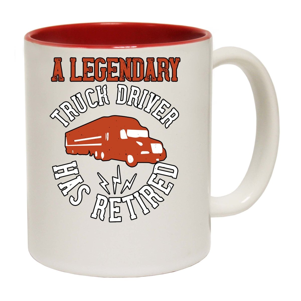 A Legendary Truck Driver Has Retired Mug Cup - 123t Australia | Funny T-Shirts Mugs Novelty Gifts