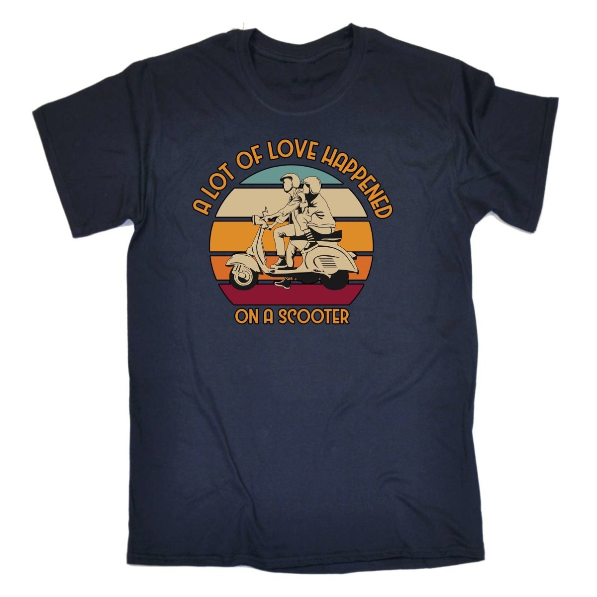 A Lot Of Love Happened On A Scotter - Mens Funny T-Shirt Tshirts Tee Shirt - 123t Australia | Funny T-Shirts Mugs Novelty Gifts