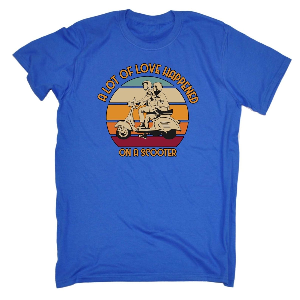 A Lot Of Love Happened On A Scotter - Mens Funny T-Shirt Tshirts Tee Shirt - 123t Australia | Funny T-Shirts Mugs Novelty Gifts