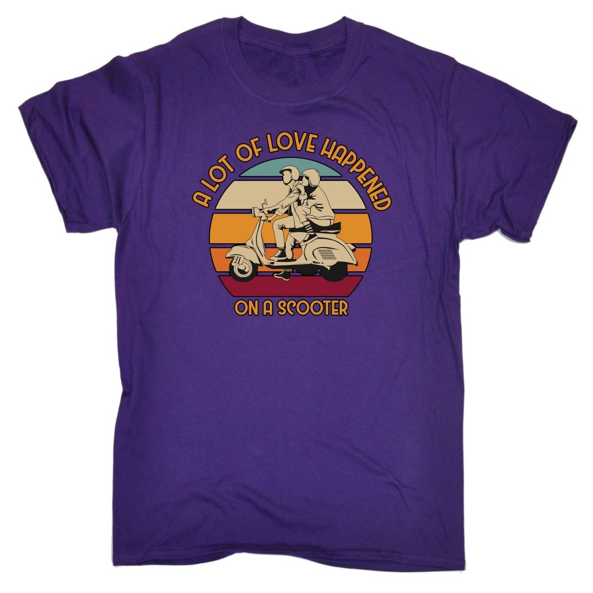 A Lot Of Love Happened On A Scotter - Mens Funny T-Shirt Tshirts Tee Shirt - 123t Australia | Funny T-Shirts Mugs Novelty Gifts