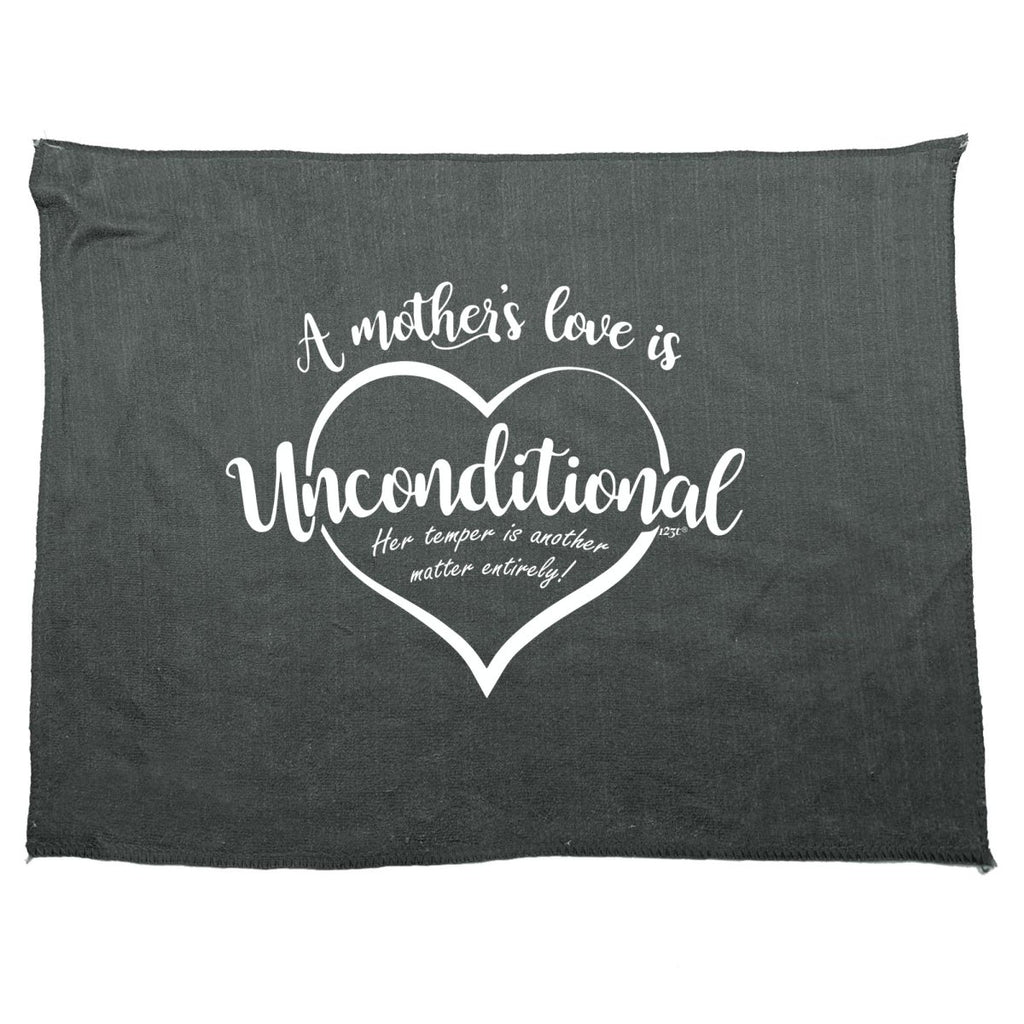 A Mothers Love Is Unconditional - Funny Novelty Soft Sport Microfiber Towel - 123t Australia | Funny T-Shirts Mugs Novelty Gifts