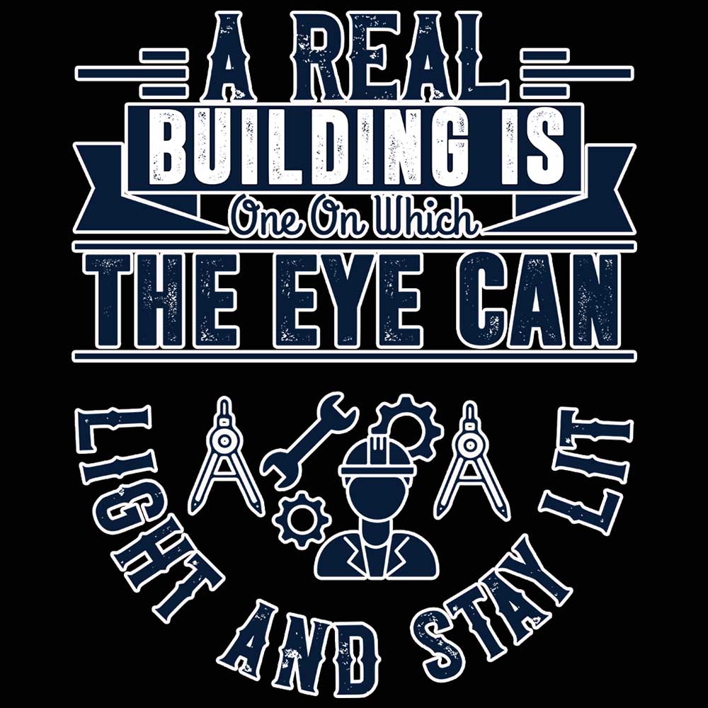 A Real Buil Ding Is One On Which - Mens Funny T-Shirt Tshirts - 123t Australia | Funny T-Shirts Mugs Novelty Gifts