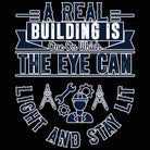 A Real Buil Ding Is One On Which - Mens Funny T-Shirt Tshirts - 123t Australia | Funny T-Shirts Mugs Novelty Gifts