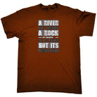 A River Cuts Through A Rock Persistance - Mens Funny T-Shirt Tshirts Tee Shirt - 123t Australia | Funny T-Shirts Mugs Novelty Gifts