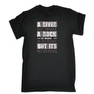 A River Cuts Through A Rock Persistance - Mens Funny T-Shirt Tshirts Tee Shirt - 123t Australia | Funny T-Shirts Mugs Novelty Gifts