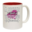 A Sister Is Worth A Thousand Friends Mug Cup - 123t Australia | Funny T-Shirts Mugs Novelty Gifts