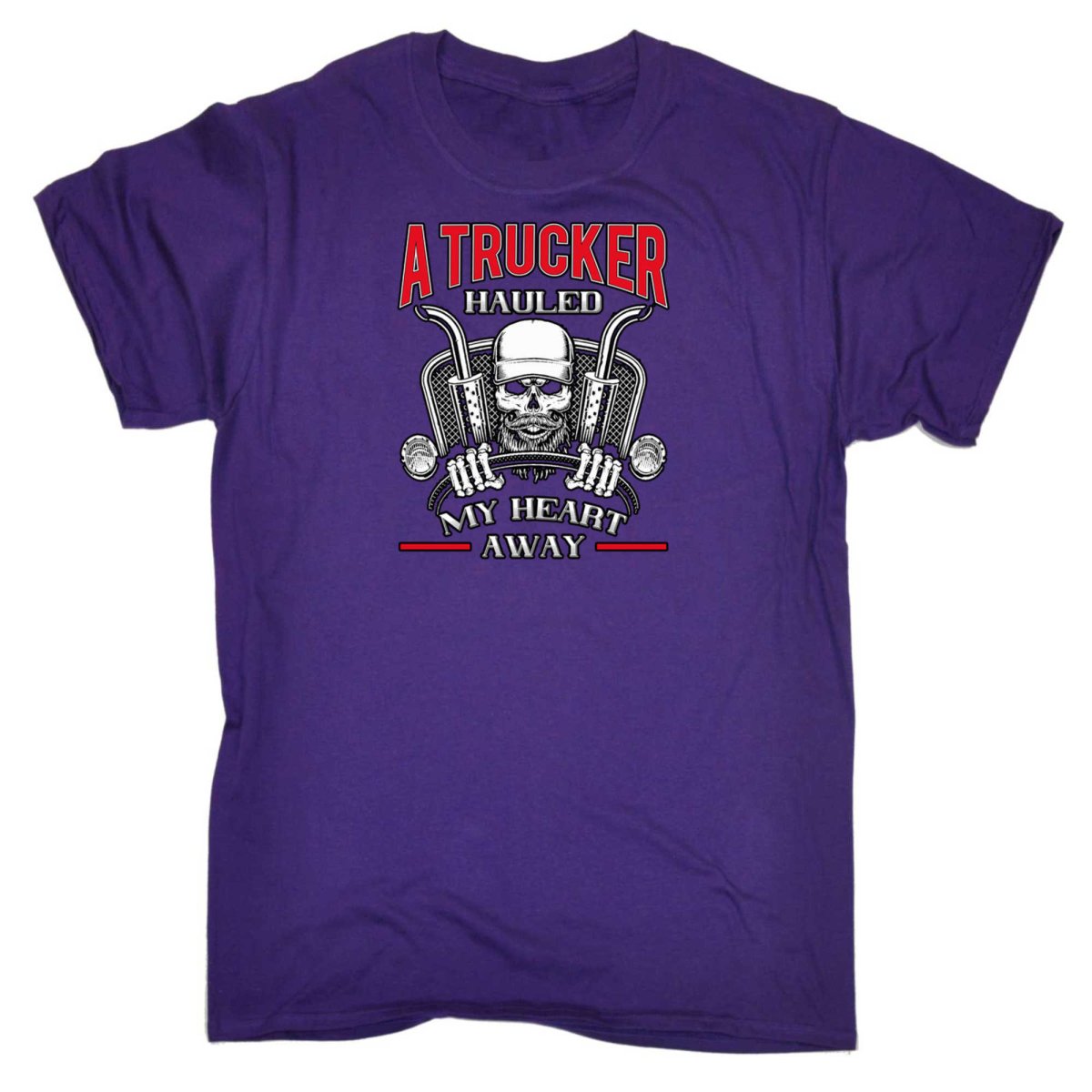 A Trucker Hauled My Heart Away Truck Driver - Mens Funny T-Shirt Tshirts - 123t Australia | Funny T-Shirts Mugs Novelty Gifts