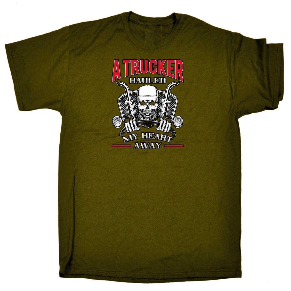 A Trucker Hauled My Heart Away Truck Driver - Mens Funny T-Shirt Tshirts - 123t Australia | Funny T-Shirts Mugs Novelty Gifts