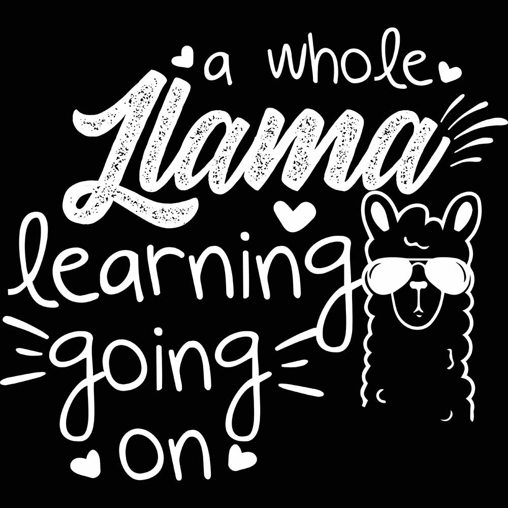 A Whole Llama Learning Going On Teacher - Mens Funny T-Shirt Tshirts - 123t Australia | Funny T-Shirts Mugs Novelty Gifts