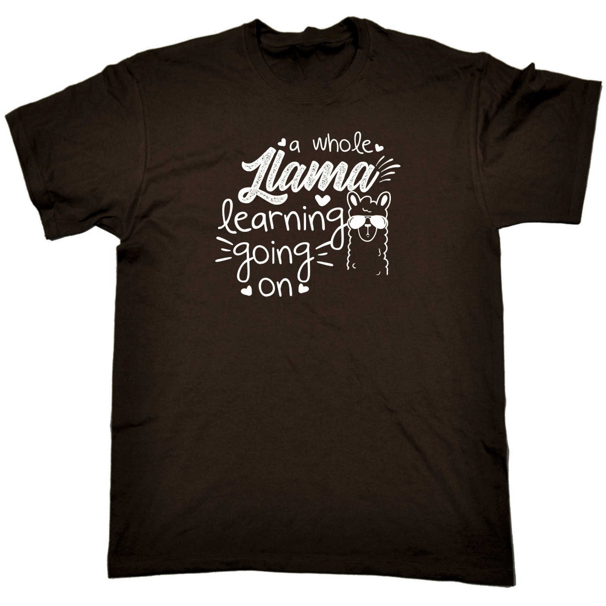 A Whole Llama Learning Going On Teacher - Mens Funny T-Shirt Tshirts - 123t Australia | Funny T-Shirts Mugs Novelty Gifts