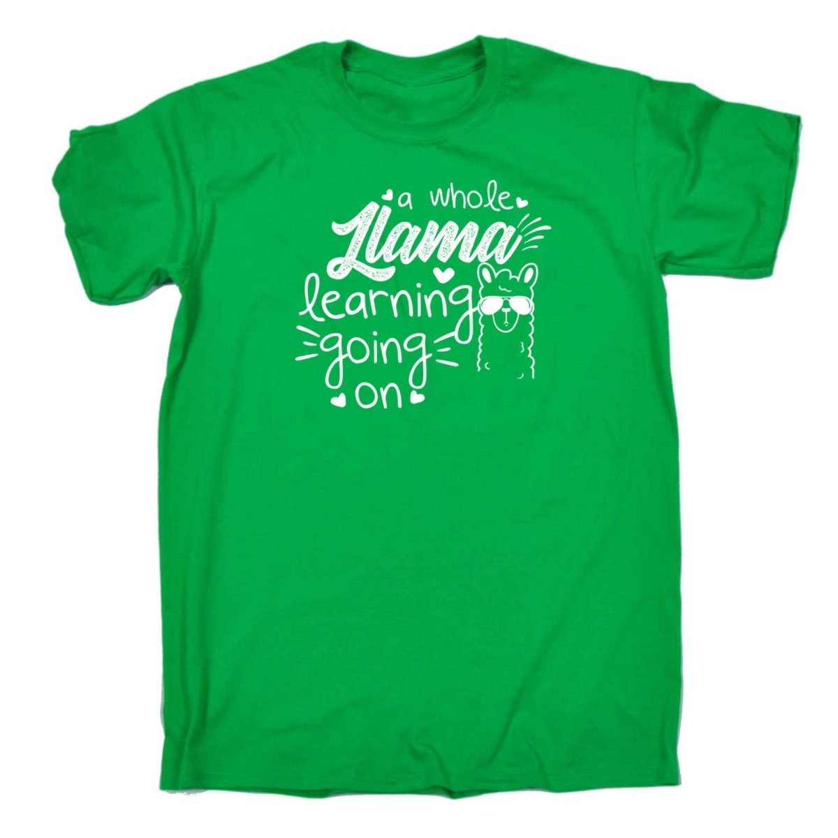A Whole Llama Learning Going On Teacher - Mens Funny T-Shirt Tshirts - 123t Australia | Funny T-Shirts Mugs Novelty Gifts