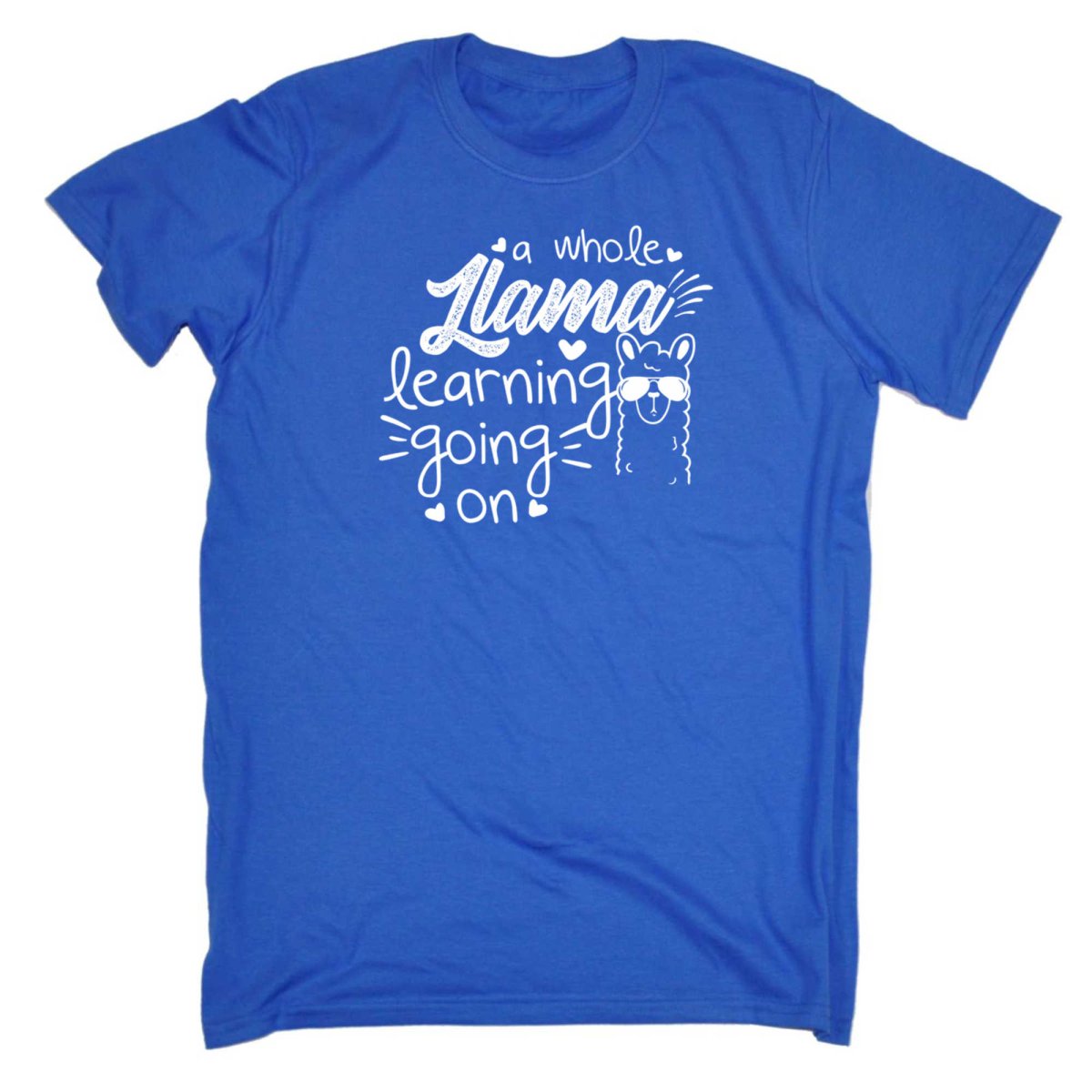 A Whole Llama Learning Going On Teacher - Mens Funny T-Shirt Tshirts - 123t Australia | Funny T-Shirts Mugs Novelty Gifts