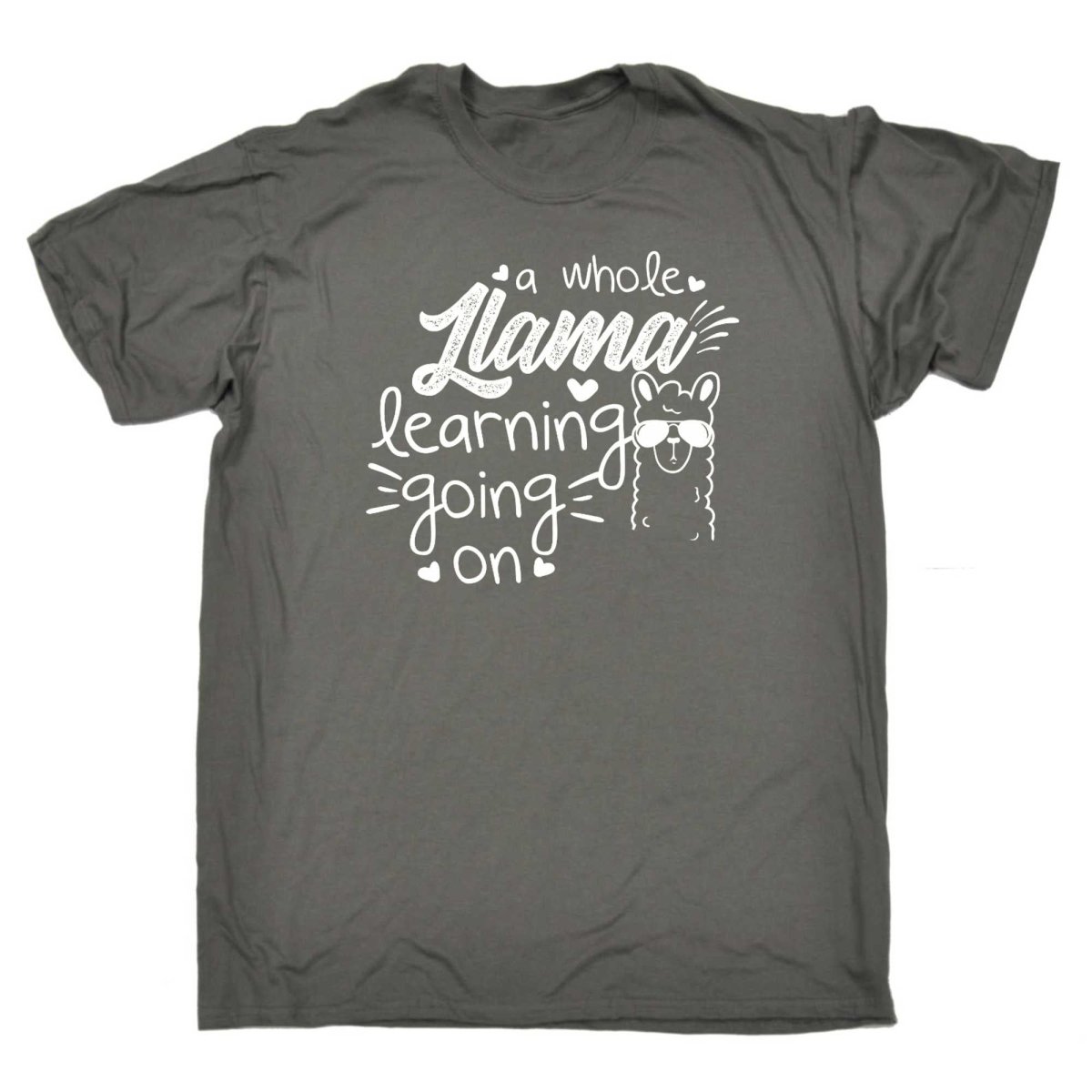 A Whole Llama Learning Going On Teacher - Mens Funny T-Shirt Tshirts - 123t Australia | Funny T-Shirts Mugs Novelty Gifts