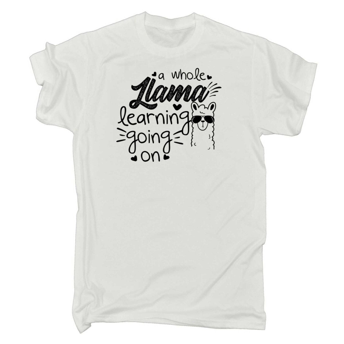 A Whole Llama Learning Going On Teacher - Mens Funny T-Shirt Tshirts - 123t Australia | Funny T-Shirts Mugs Novelty Gifts