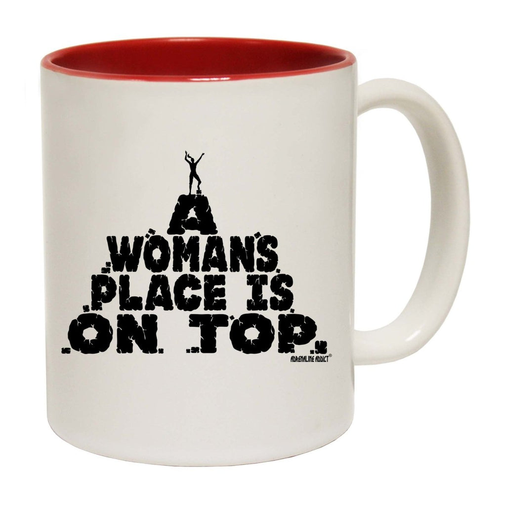 Aa A Womans Place Is On Top Mug Cup - 123t Australia | Funny T-Shirts Mugs Novelty Gifts