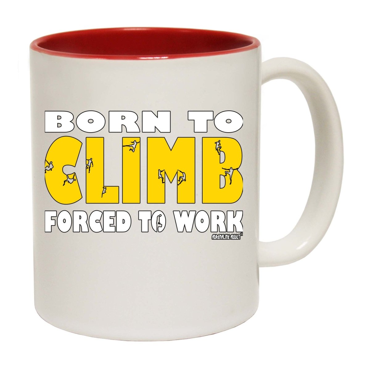 Aa Born To Climb Mug Cup - 123t Australia | Funny T-Shirts Mugs Novelty Gifts