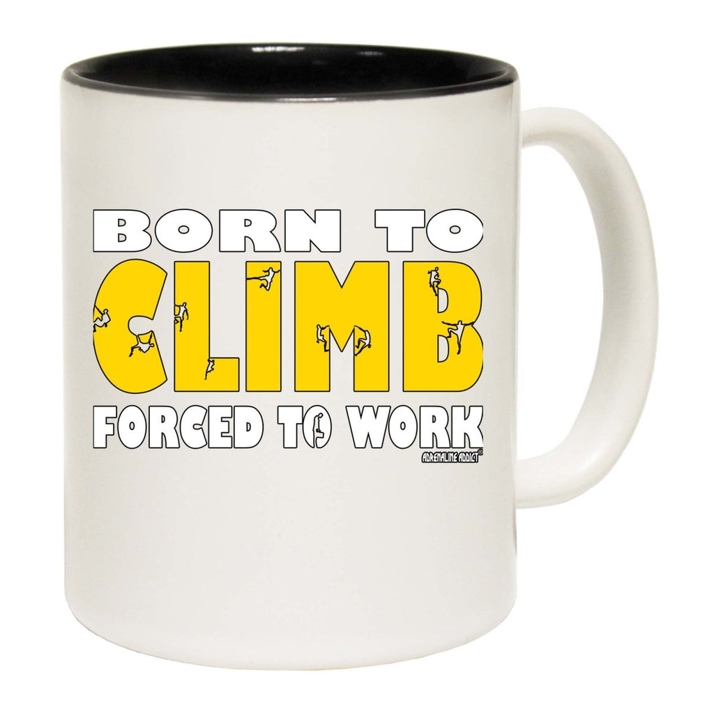 Aa Born To Climb Mug Cup - 123t Australia | Funny T-Shirts Mugs Novelty Gifts