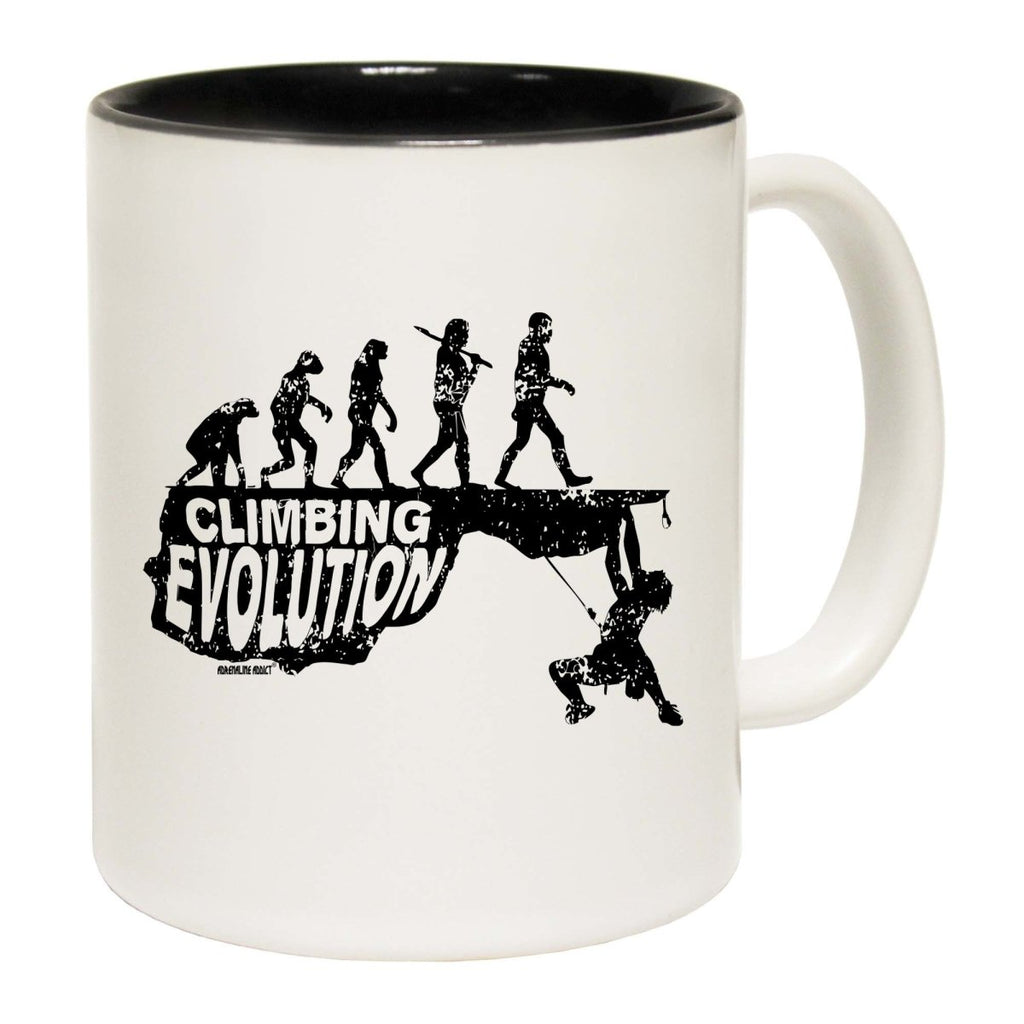 Aa Climbing Evolution Mug Cup - 123t Australia | Funny T-Shirts Mugs Novelty Gifts